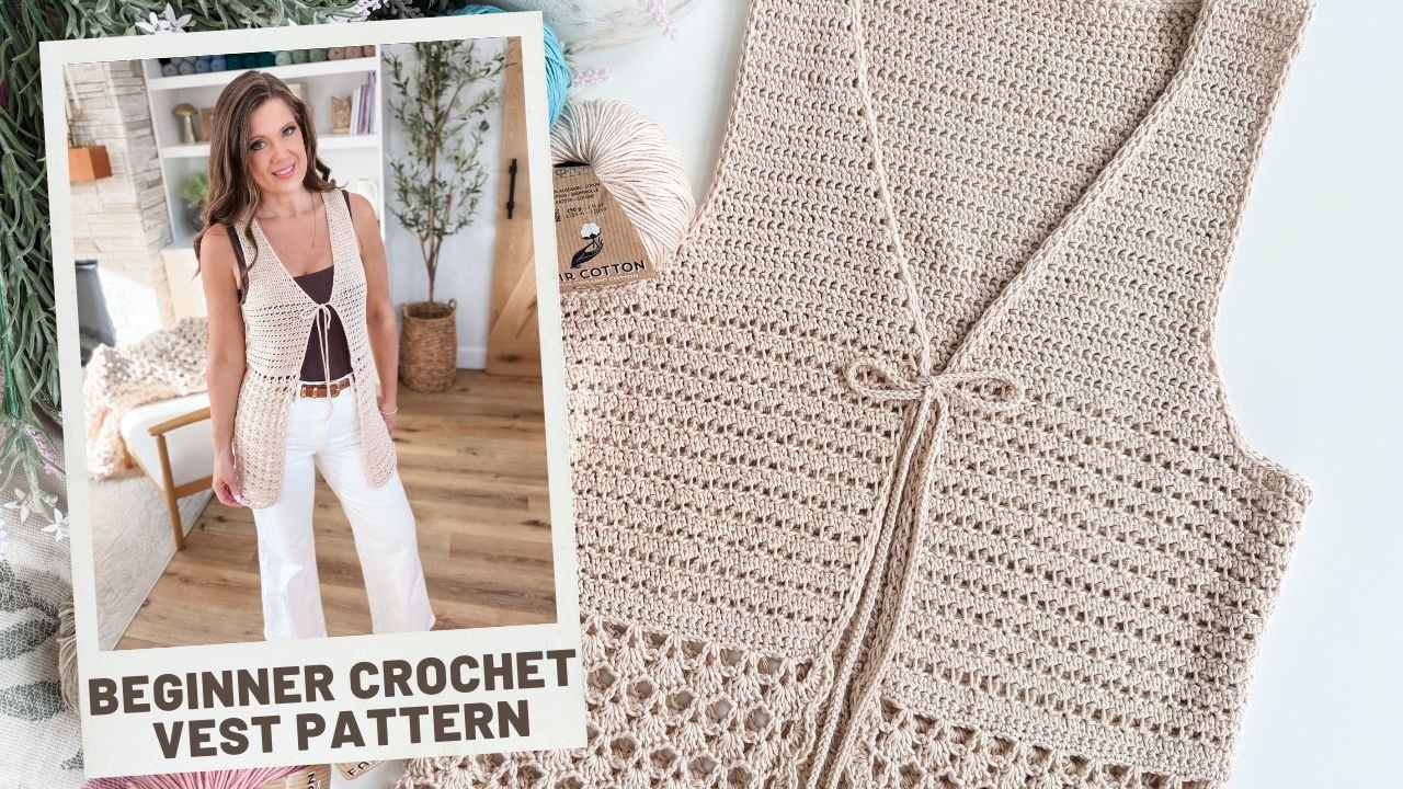 How to Crochet a Lace Vest | Solstice Vest Tutorial - YouTube