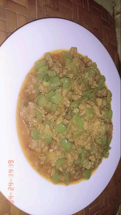 kemaa shimla mirch recipe try this😋😋#chaffmadhia#youtubeshorts #shortsvideo#cooking #shortsrecipe