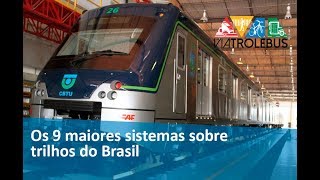 The 9 largest rail systems in Brazil