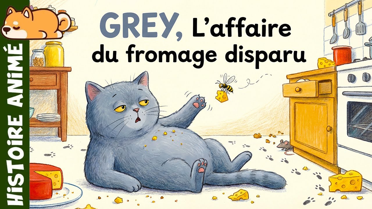 YAZID ET GREY, L’affaire du fromage disparu ! 🐈 Histoire drôle pour s'endormir | Conte de fée