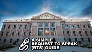 How To Use: The "Request to Speak" (RTS) Program in Arizona