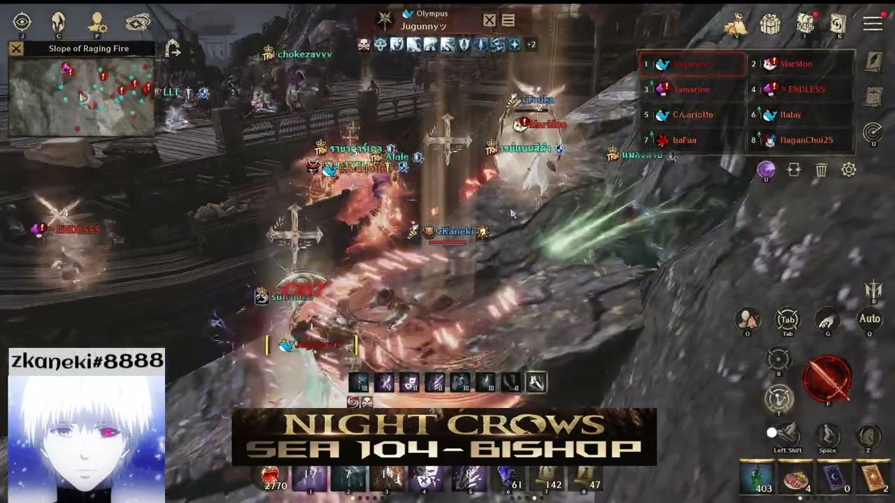 Night Crows: SEA101&107 vs SEA104 in Auber Volcanic Field