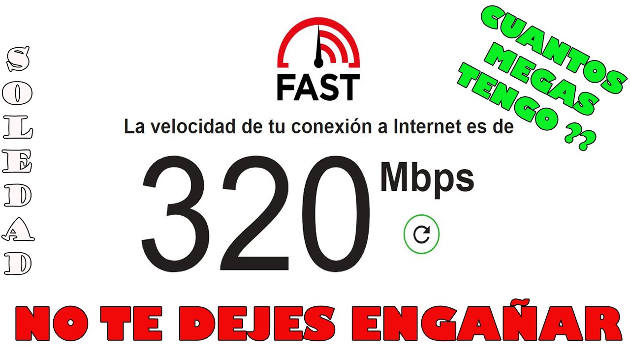 SPEED TEST - TEST DE VELOCIDAD DE INTERNET - CUANTOS MEGAS TENGO Y COMO