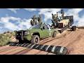 Cars VS Speedbumps in the Desert | BeamNG Drive | 🤜 Truck &Too