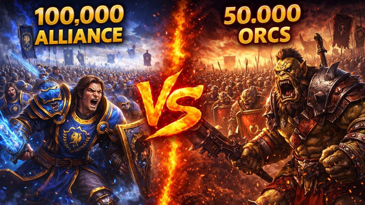 UEBS 2 - 100000 Aliance soldier vs 50000 Orcs