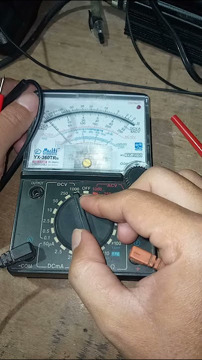 Cara mengukur tegangan DC dengan avometer analog