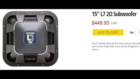 2021 Kicker L7 15" Review & Teardown - Yes, this is the Q class