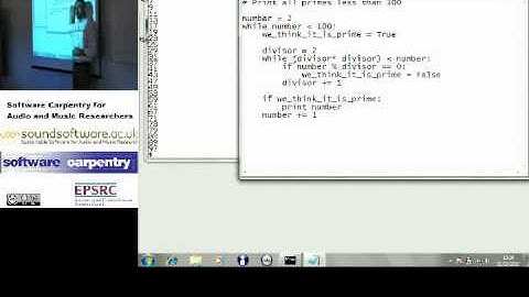 Example - printing prime numbers, part 3 (Software Carpentry)