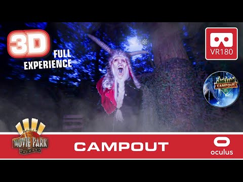 Campout 3D – VR Halloween Horror Festival VR180 Creepypasta | Haunted House Maze Survive the Night