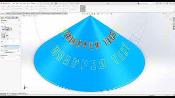 SolidWorks - Emboss/Deboss wrapped text on a conical surface