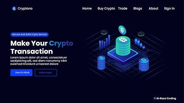 Build Crypto Exchange Website HTML CSS JS | Responsive Website JavaScript Project For Beginners