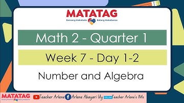 Math 2 Week 7 Day 1 to 2 Quarter 1  Number and Algebra
