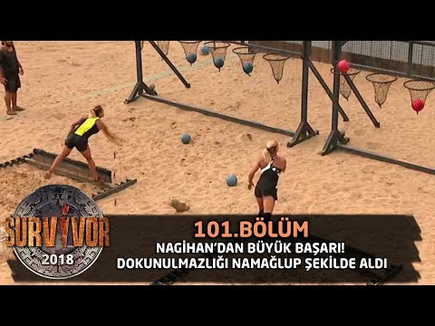 Survivor 2018 | 101. Bölüm |  Nagihan'dan Büyük Başarı! Dokunulmazlığı Namağlup Şekilde Aldı