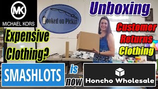 Case Unboxing - Smashlots is now Honcho Wholesale - Expensive Clothing - Michael  Kors Clothing - YouTube