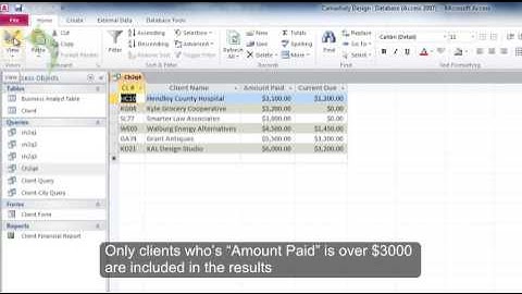 Microsoft Access: How to Use a Comparison Operator in a Criterion