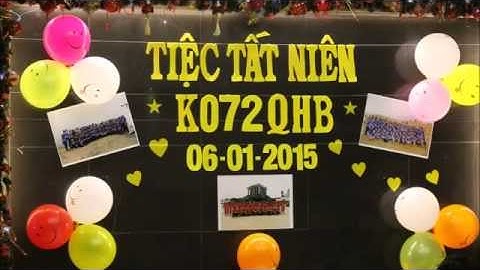 Chuẩn bị cho bữa tiệc TẤT NIÊN K072QHB