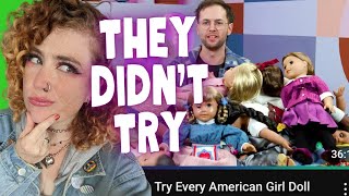 The Try Guys American Girl Doll Video - DOLL COLLECTOR REACTS