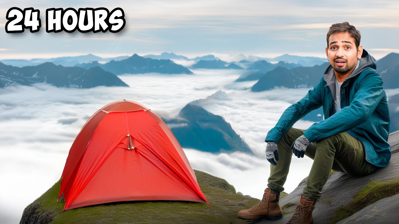 24 Hours On Mountain...With Peace | Solo Camping