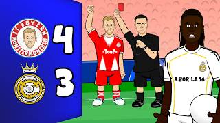 Clic Bayern Munich 4-3 Real Madrid Champions League Highlights Camavinga Red Card