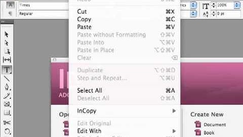 Adobe InDesign CS5.5 - Create a Custom Workspace