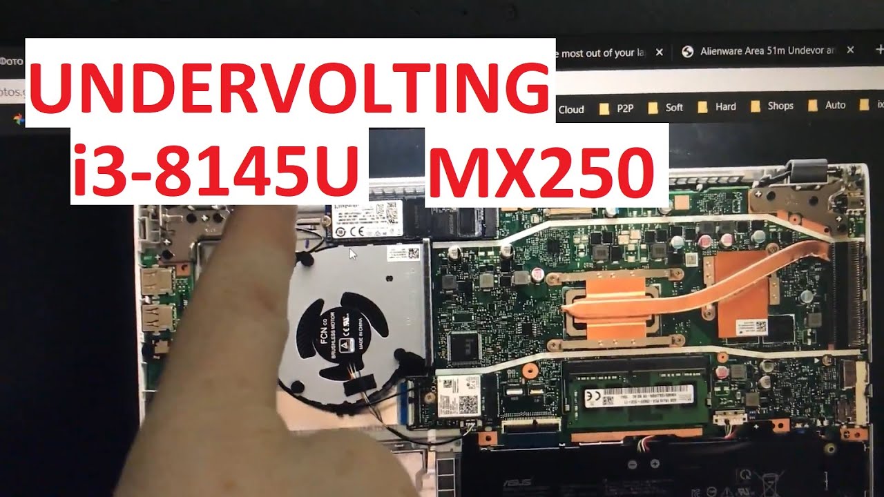 Undervolting i38145U and MX250 (Asus Laptop F509FL A509FL X509FL
