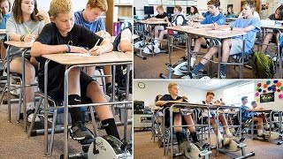 Teacher installs bike pedals under her students