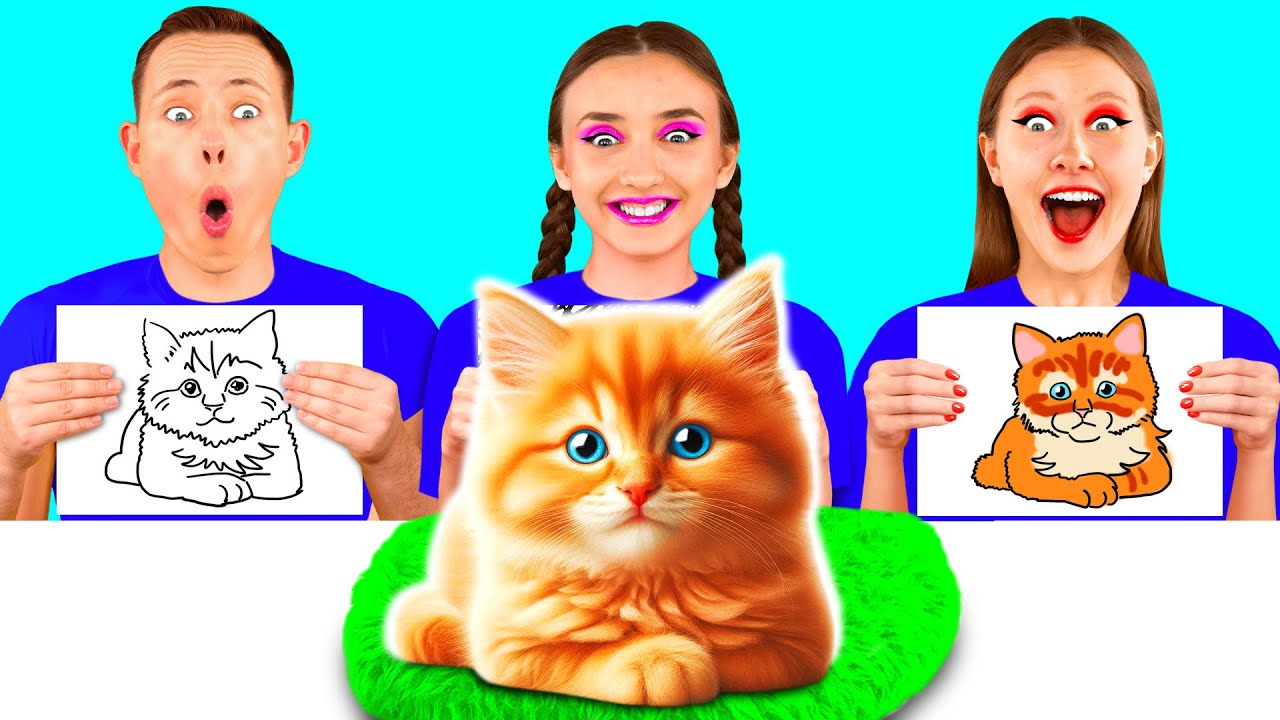 Кто Лучше Нарисует Предмет, Получит Его | Крутые Творческие Лайфхаки от 4Fun Challenge