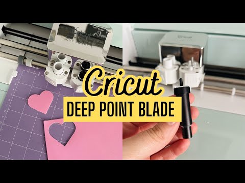  Cricut Deep-Point Blade + Housing, Cutting Blade with