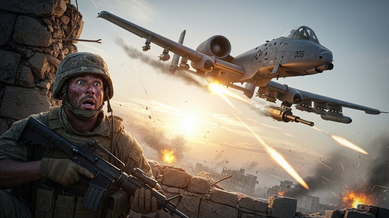 «Она — подкрепление?» Он думал, что им конец, пока штурмовик А-10 не перехватил инициативу.