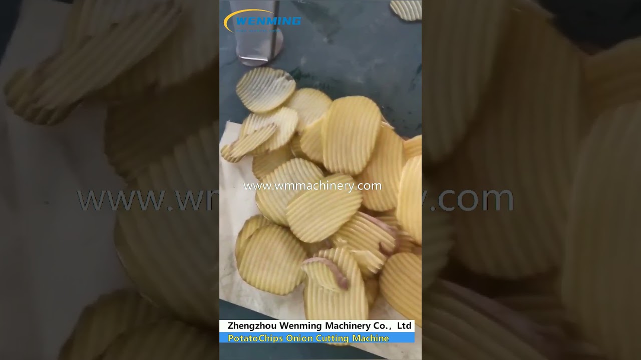 Potato chips onion cutting machine Wavy Potato Slicer