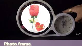 #magic #photo #frame #mirror #led #light #best #gift  3in one photoframe , mirror, clock screenshot 1