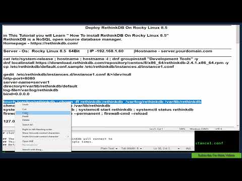 Deploy RethinkDB On