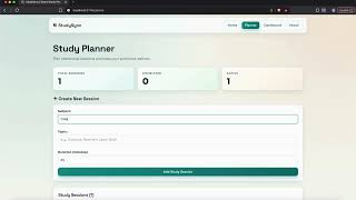 StudySync – A Smart Study Planner with Pomodoro Timer using React JS screenshot 5