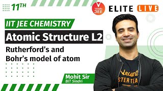 Atomic Structure L2 | Rutherford's and Bohr's Model of Atom | IIT JEE Chemistry (11th) by Mohit Sir