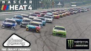 POCONO | NASCAR Heat 4 | Championship Season | Monster Energy NASCAR Cup Series | Race 14