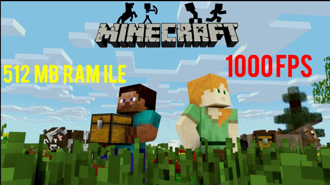 1GB RAM İLE MİNECRAFT' Ta 1000 FPS NASIL ALINIR! MİNECRAFT