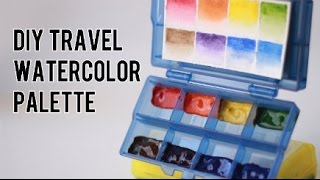 DIY Travel Watercolor Palette ( + Giveaway! )