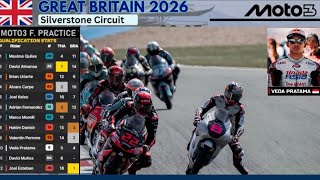 LIVE TRANS 7 MOTOGP SILVERSTONE 🇬🇧 | MOTO3 RACE 🟢 FULL RACES VEDA EGA PRATAMA 🇮🇩 | QUALIFYING - Q1