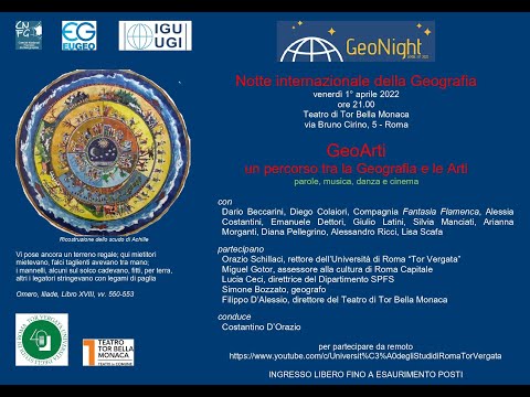 Notte internazionale della Geografia: GeoArti