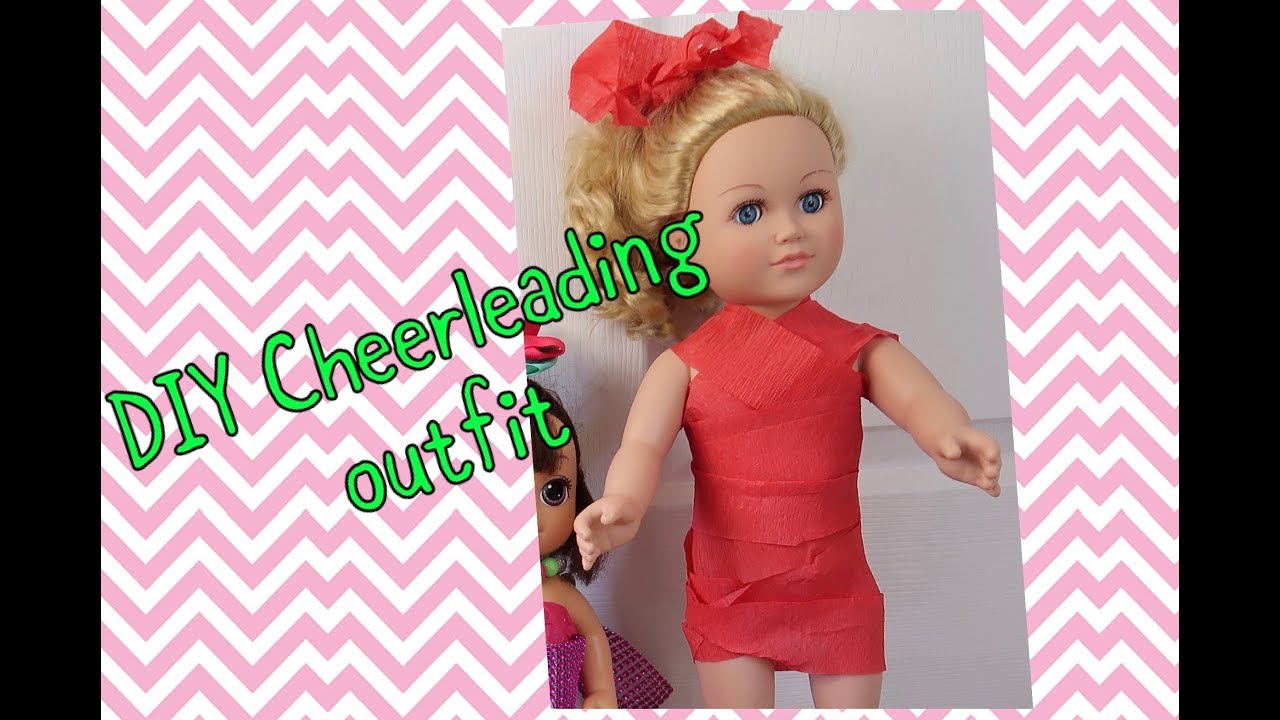 DIY CHEERLEADING OUTFIT FOR DOLLS 