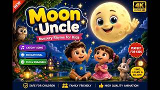 🌙 Moon Uncle | Kids Nursery Rhyme | Fun Learning Song for Children | 3D Animation | Kids Learning screenshot 4