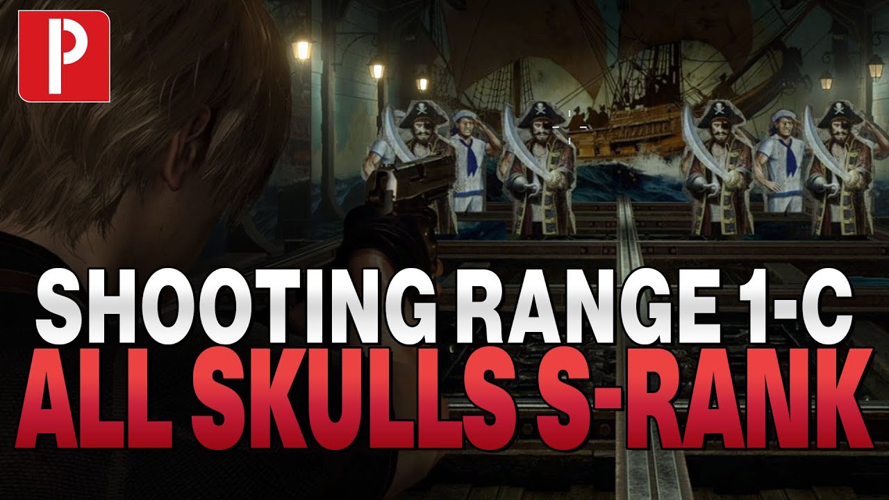 Shooting Range 1C All Skulls & S Rank in Resident Evil 4 Remake YouTube