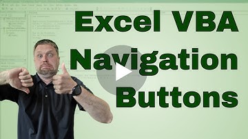 EverydayVBA Challenge: Navigation Buttons