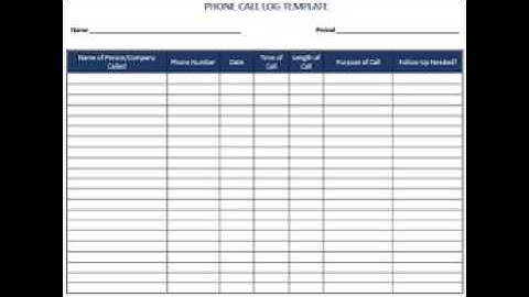Free Download Printable Sales Call Log Sheet And Contract Form