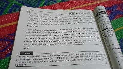 9th English, unit #11, Noise in the Environment, paragraph no 7 part two and 8, Urdu translation