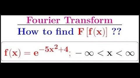 An amazing PDE problem on how to find the Fourier Transform of an exponential function.