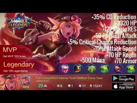 Mobile Legends : Legendary MVP (NEW) Lolita Best Item Build & Strategies | Unstoppable | Godlike @MobileLegendsAsia