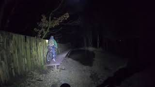 Local Night EBike MTB Spin -  Spinning and chatting . #exposure.lights #emtb #mtb