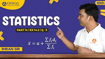 Statistics Ex 14.2 Q5 | CBSE Class 10 Maths Chapter 14 | NCERT