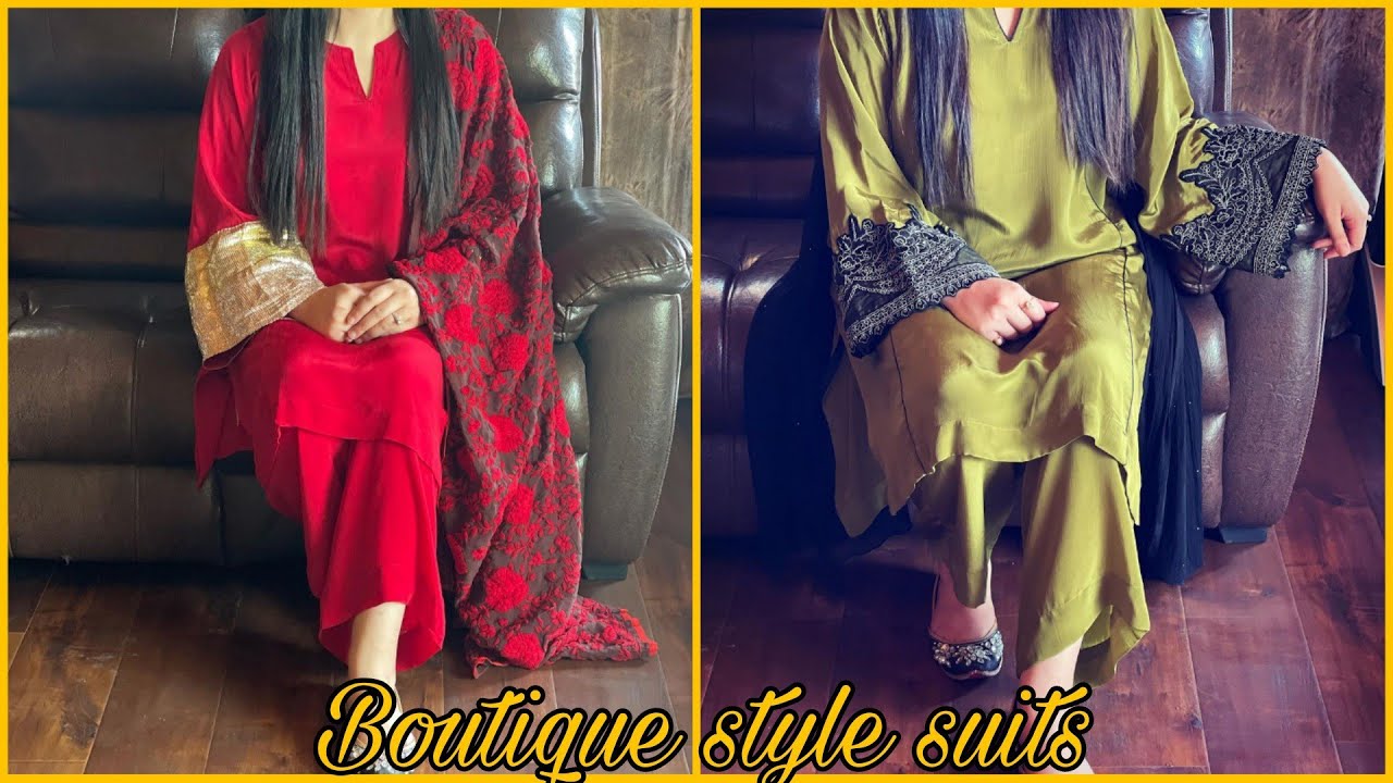 New Boutique Style Suits Kurti with Plazo kashir koor corner YouTube